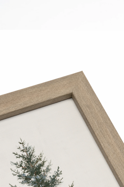DOUCEUR BORÉALE, Work on canvas, oak brown frame