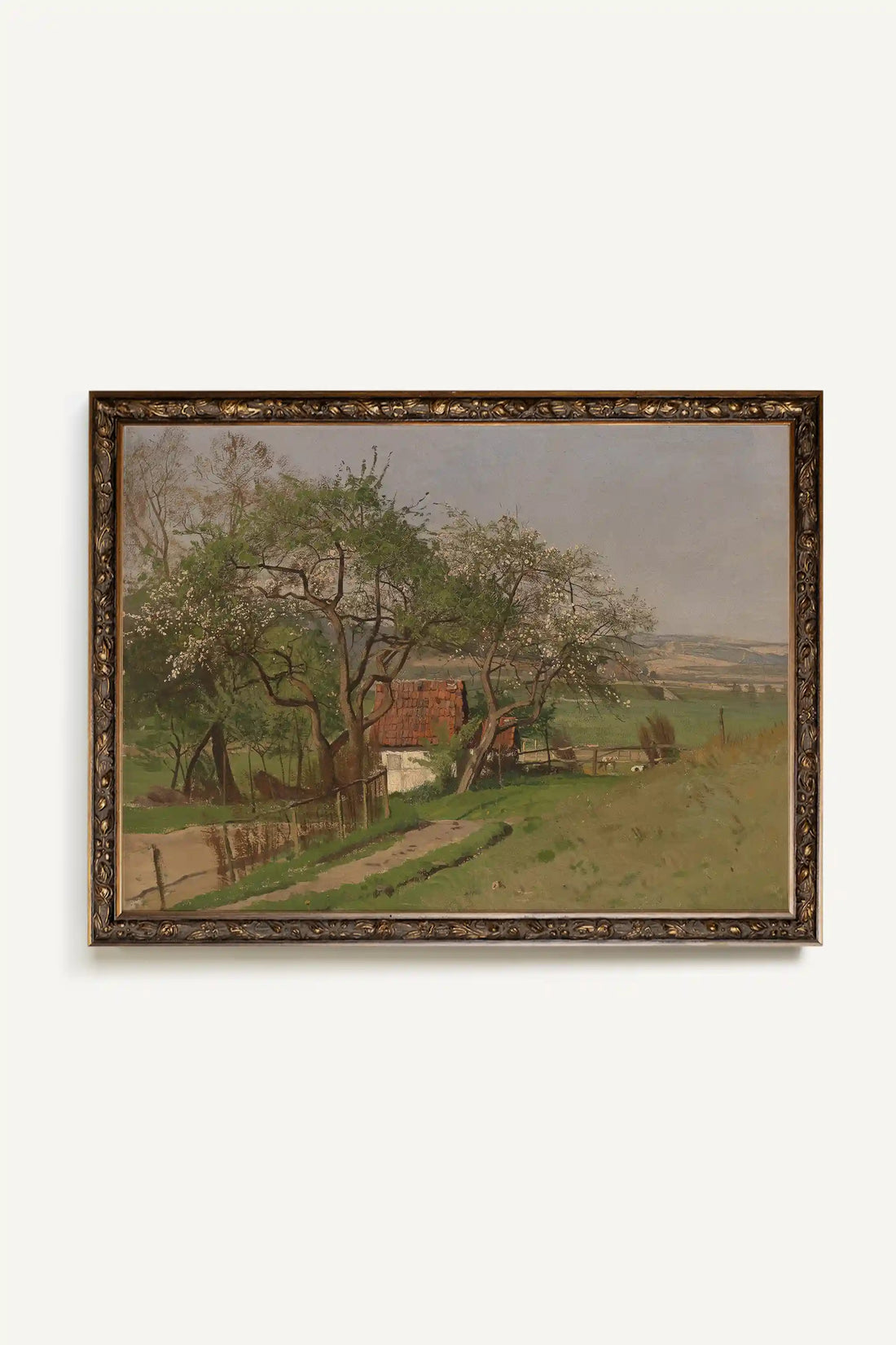 DOUCEUR PRINTANIÈRE, Artwork on rigid canvas, framed in Vintage Bronze