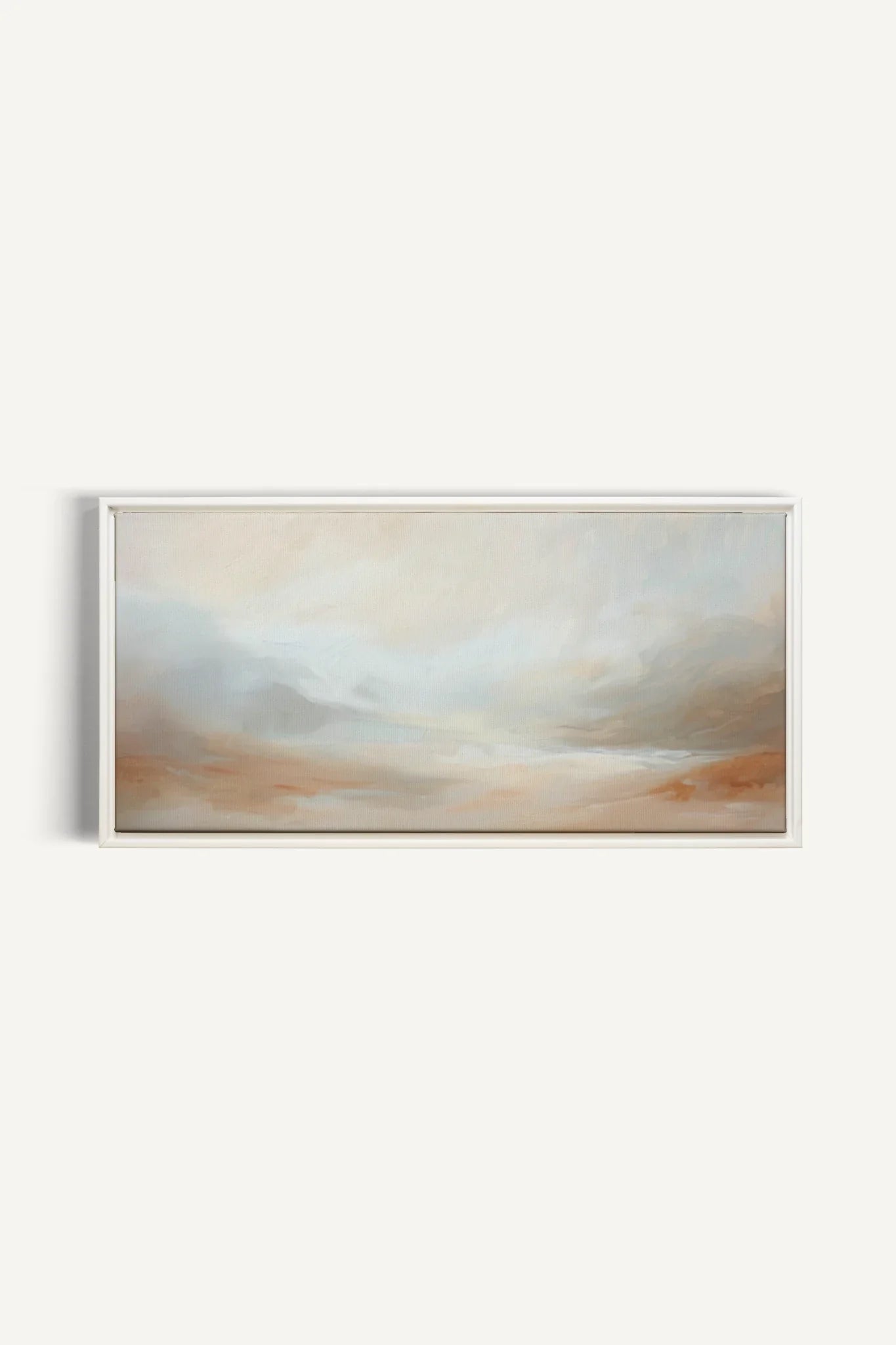 OLEKA CANVAS - DREAMY HAZE, Oeuvre sur toile étirée, encadré Blanc