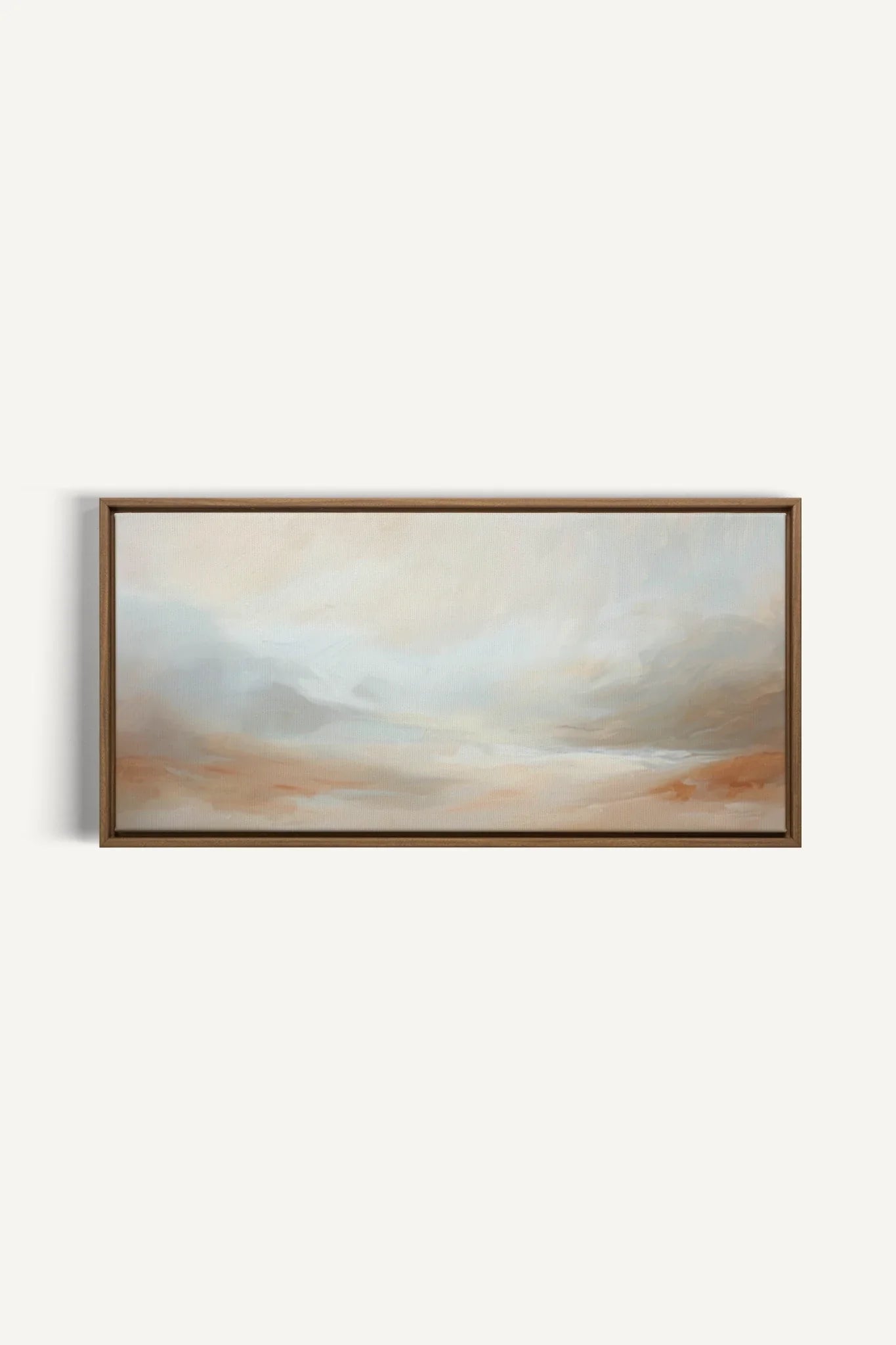 OLEKA CANVAS - DREAMY HAZE, Oeuvre sur toile étirée, encadré Brun Chêne