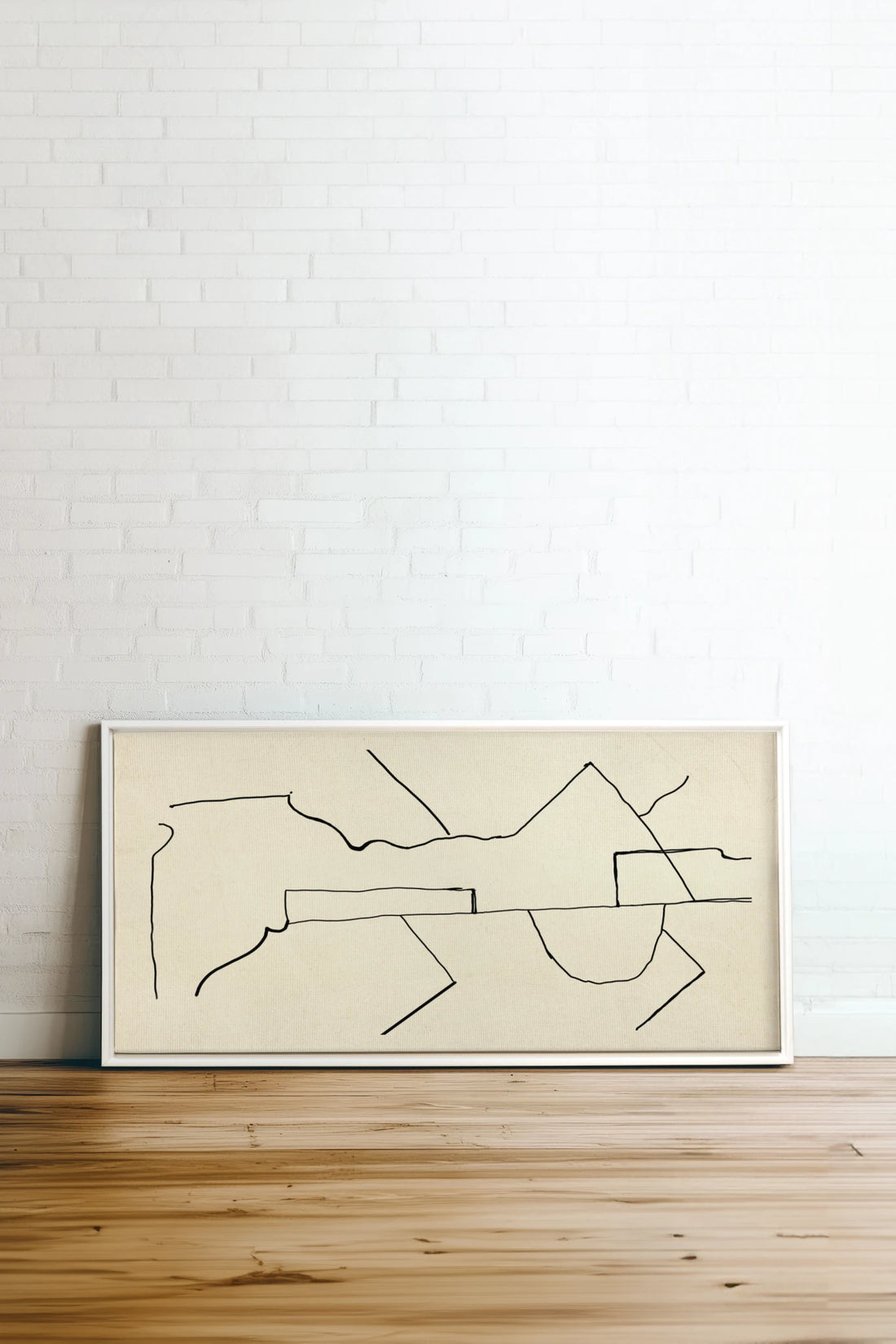 DRIFT MAP, Oeuvre sur toile étirée, encadré Blanc