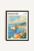 OLEKA CANVAS - Dubrovnik, Oeuvre sur toile étirée, encadré Noir