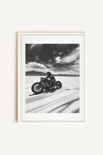 OLEKA CANVAS - DUNE DANCER, Oeuvre sur toile étirée, encadré Blanc