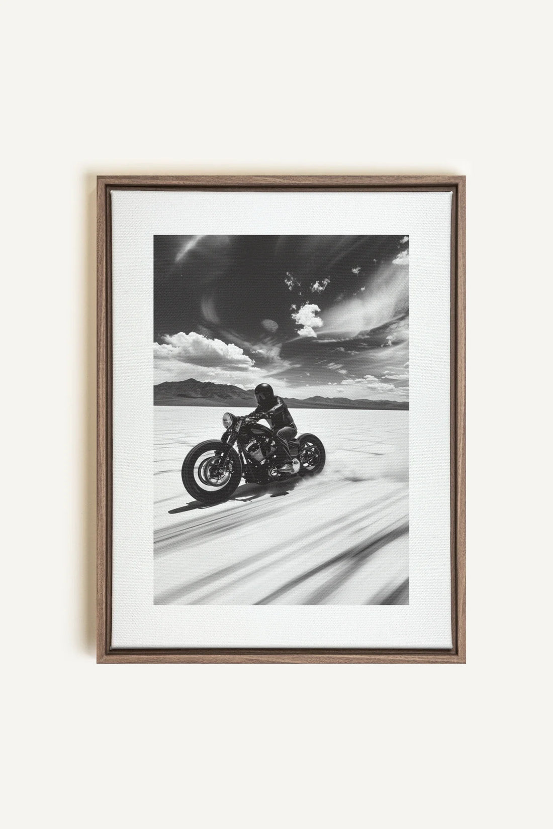 OLEKA CANVAS - DUNE DANCER, Oeuvre sur toile étirée, encadré Brun Chêne