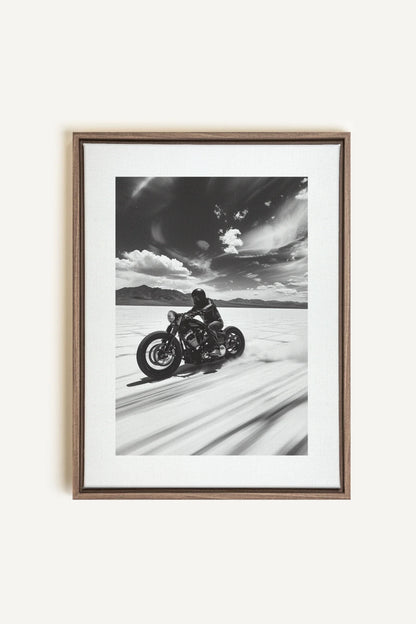 OLEKA CANVAS - DUNE DANCER, Oeuvre sur toile étirée, encadré Brun Chêne