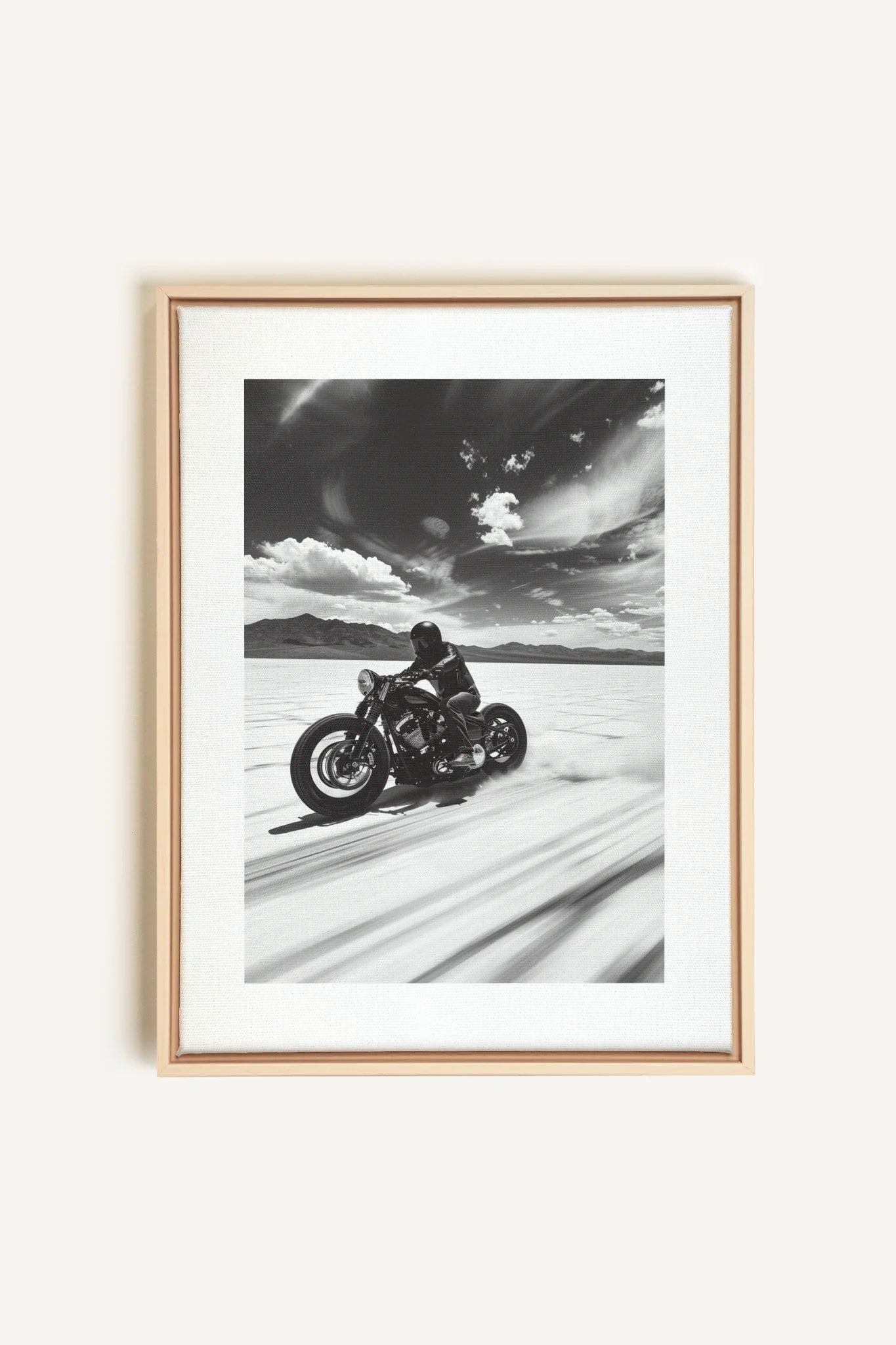 OLEKA CANVAS - DUNE DANCER, Oeuvre sur toile étirée, encadré Naturel Clair