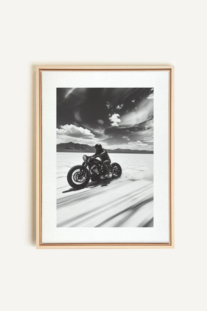 OLEKA CANVAS - DUNE DANCER, Oeuvre sur toile étirée, encadré Naturel Clair