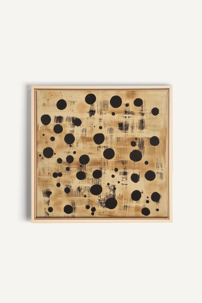 OLEKA CANVAS - EARTHLY CONSTELLATION, Oeuvre sur toile étirée, encadré Naturel Clair