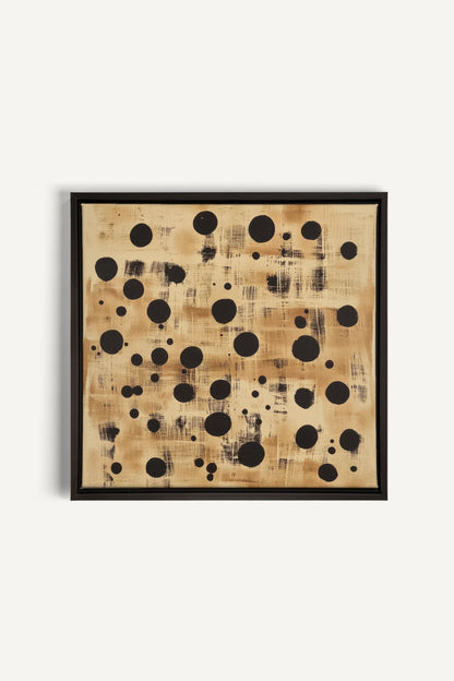 OLEKA CANVAS - EARTHLY CONSTELLATION, Oeuvre sur toile étirée, encadré Noir