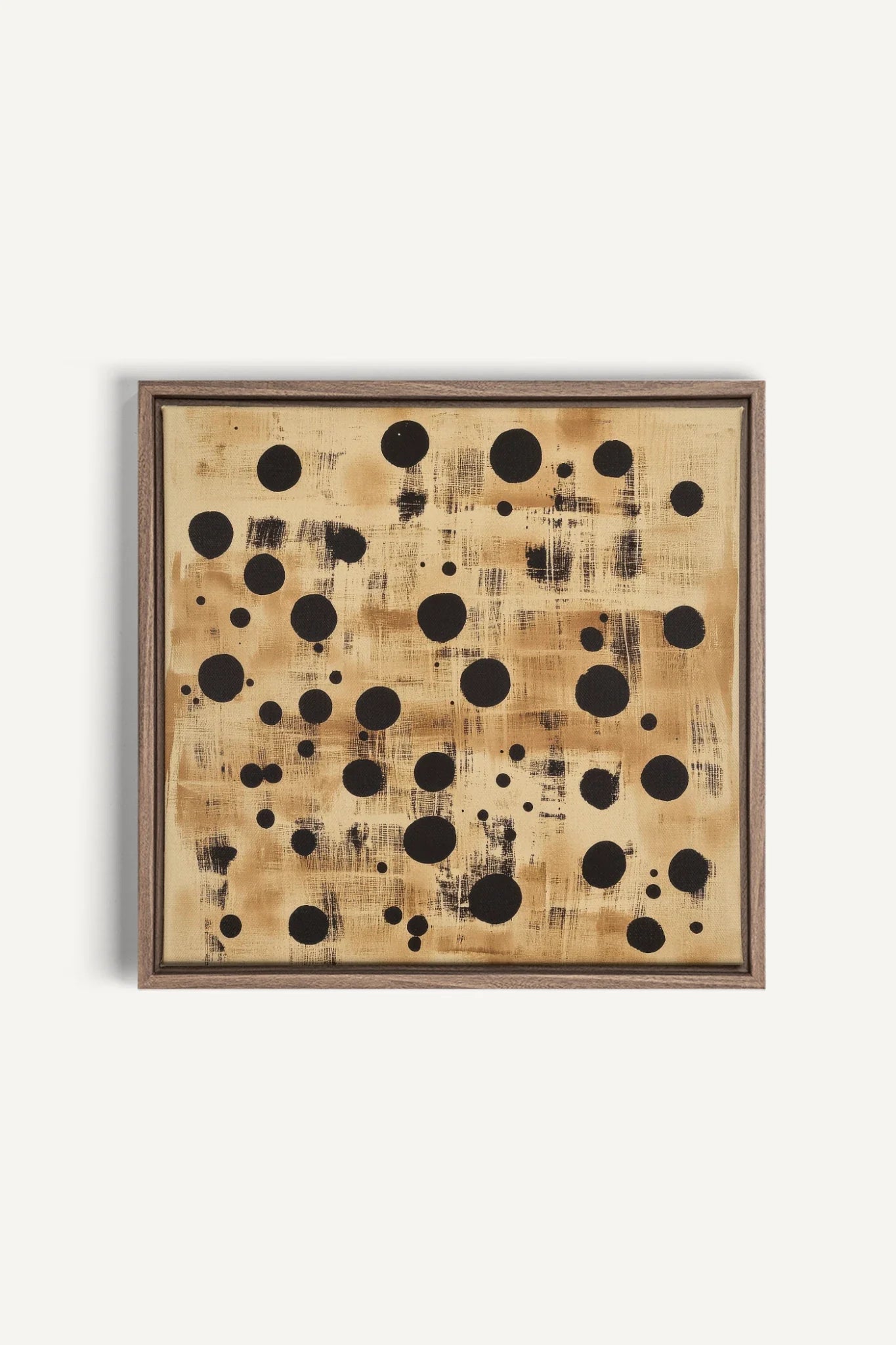 OLEKA CANVAS - EARTHLY CONSTELLATION, Oeuvre sur toile étirée, encadré Brun Chêne