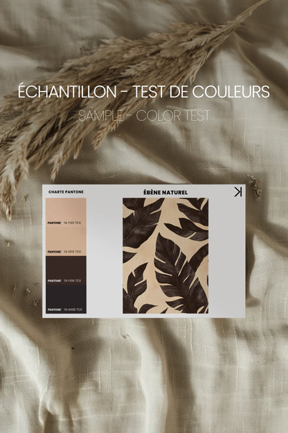 ÉBÈNE NATUREL, Oeuvre sur toile rigide, encadré Vintage Bronze