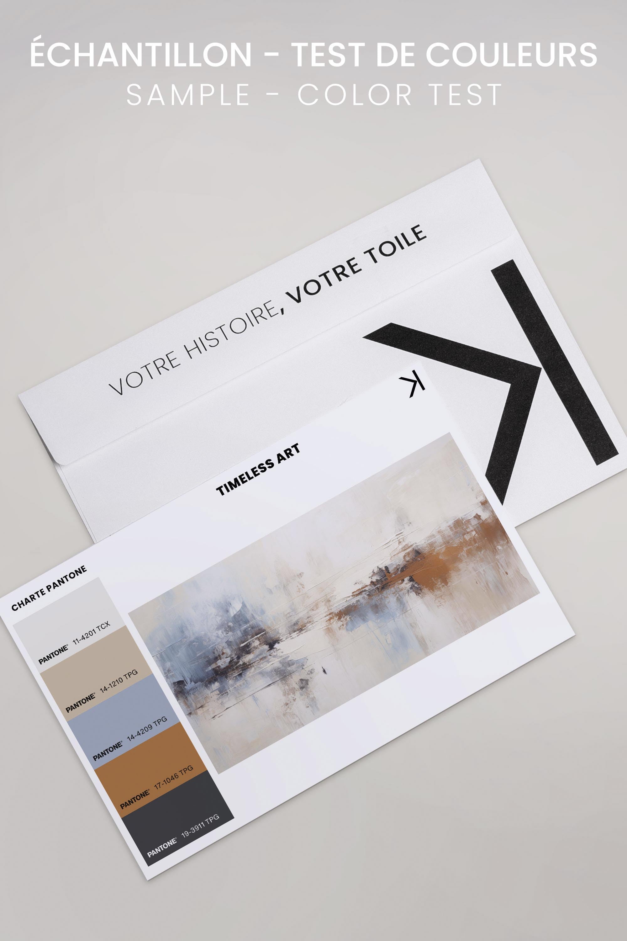 OLEKA CANVAS - TIMELESS ART, Oeuvre sur toile étirée, encadré Blanc