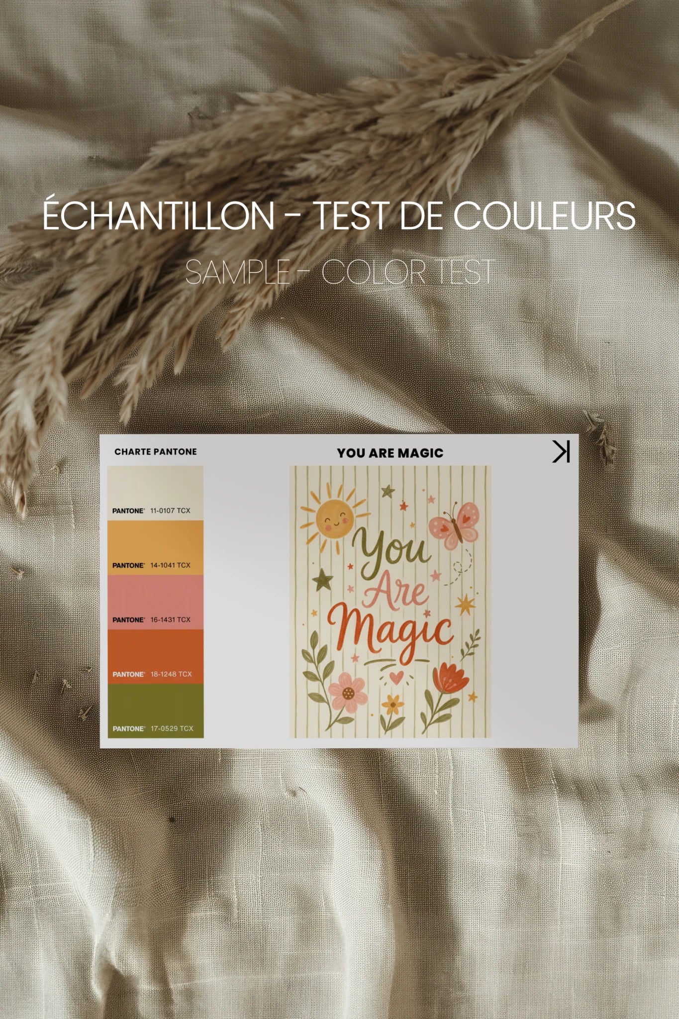 YOU ARE MAGIC, Oeuvre sur toile rigide, encadré Noir