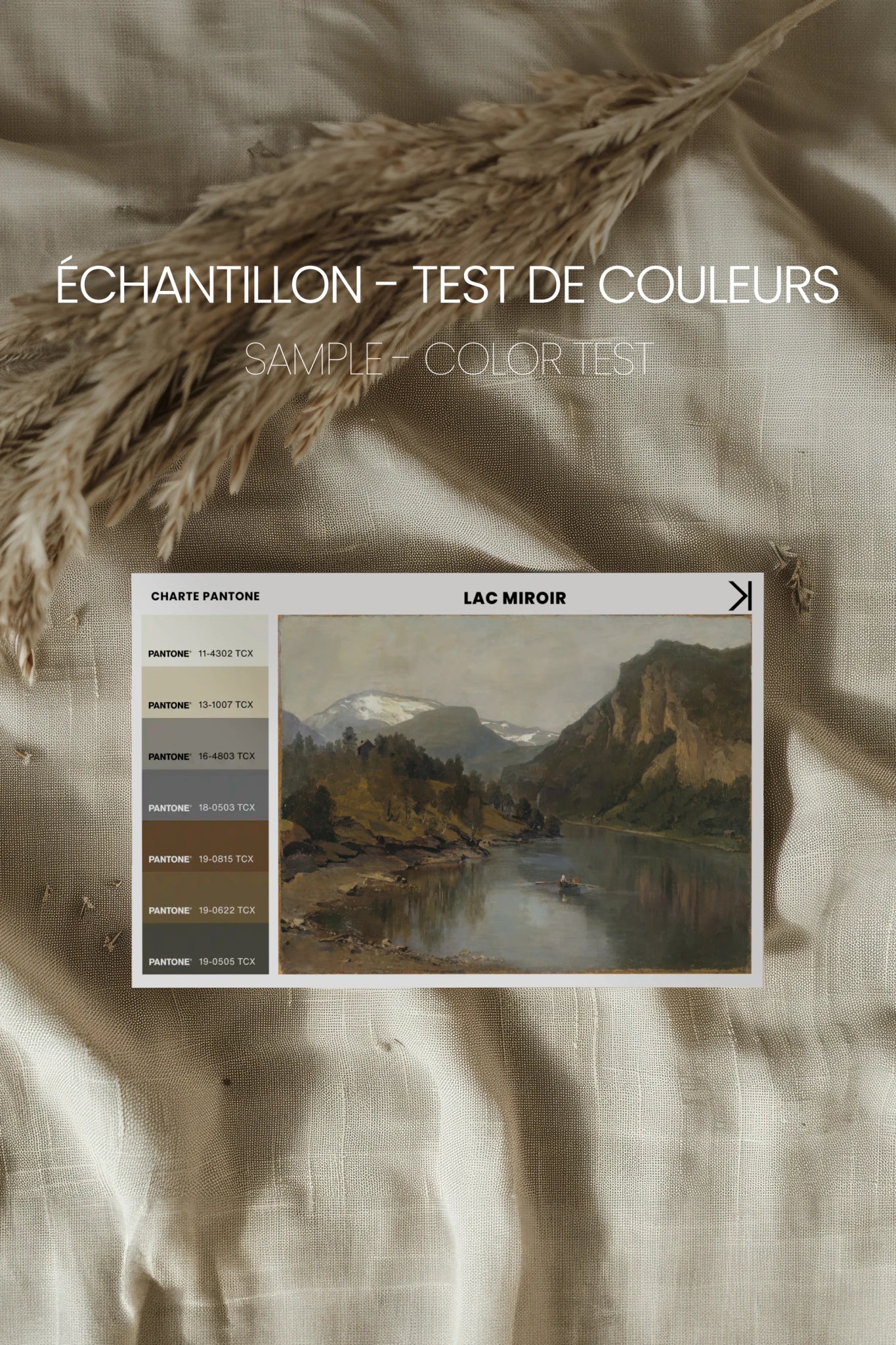 SALT AND SKY, Artwork on stretched canvas, framed Natural Light