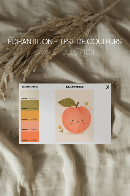DOUCE PÊCHE, Oeuvre sur toile rigide, encadré Naturel Clair