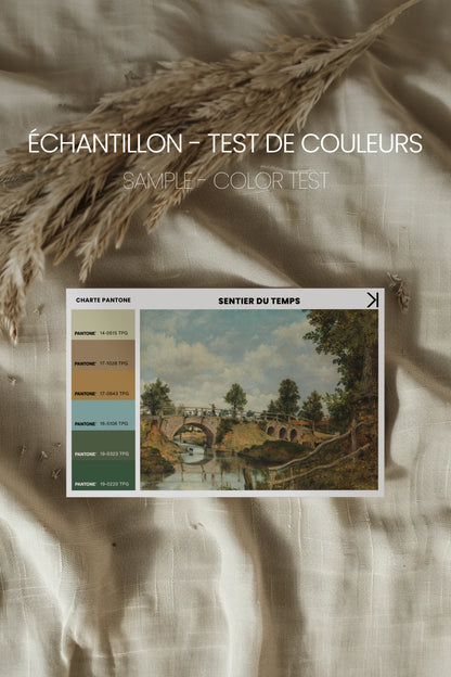 SENTIER DU TEMPS, Artwork on rigid canvas, framed in Vintage Bronze
