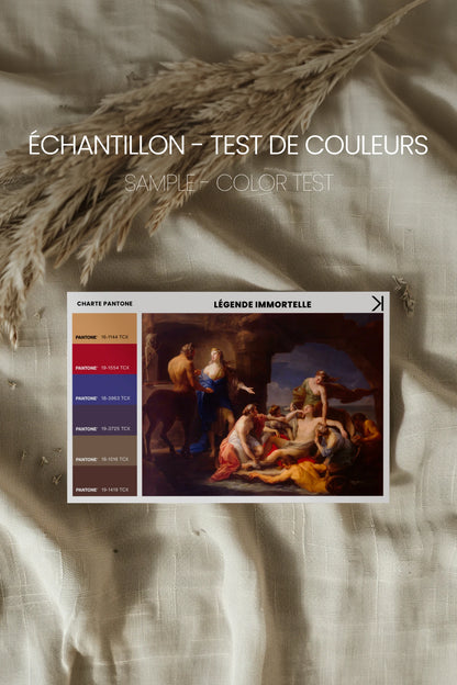 LÉGENDE IMMORTELLE, Oeuvre sur toile rigide, encadré Vintage Or