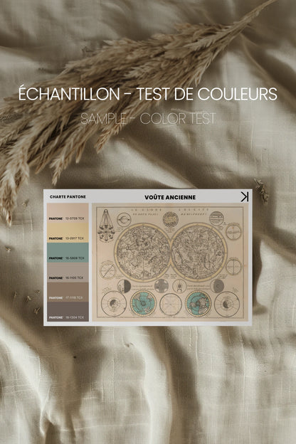 VOÛTE ANCIENNE, Artwork on rigid canvas, framed in Vintage Gold