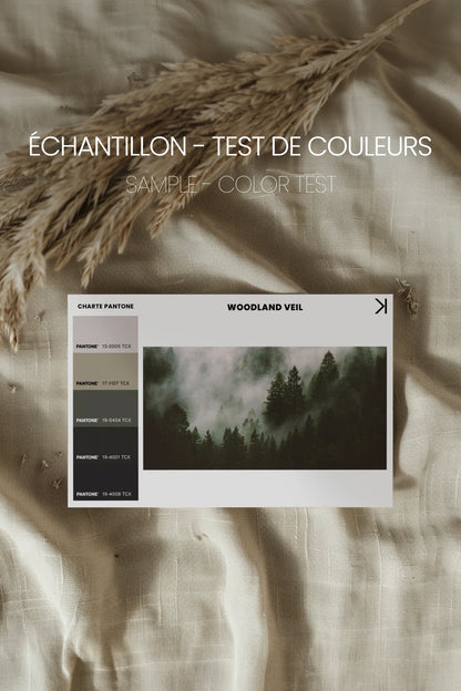 WOODLAND VEIL, Oeuvre sur toile étirée, encadré Noir