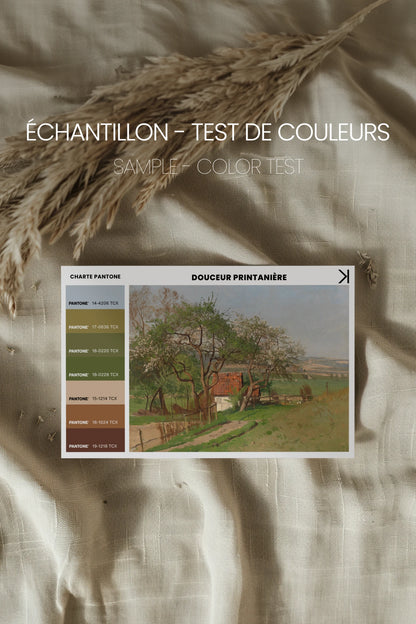 DOUCEUR PRINTANIÈRE, Oeuvre sur toile rigide, encadré Vintage Bronze