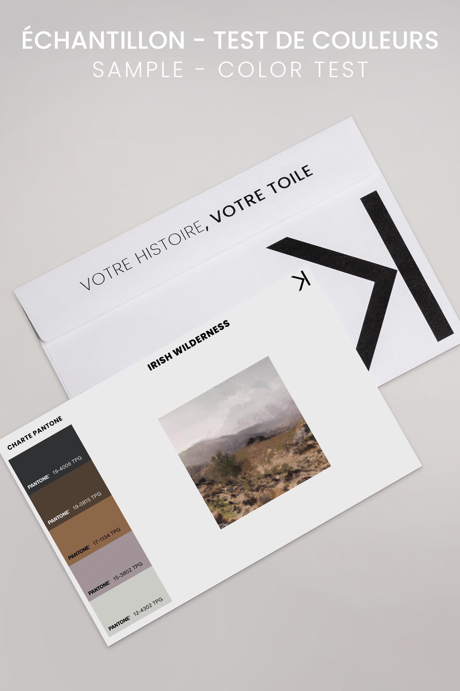 OLEKA CANVAS - IRISH WILDERNESS, Oeuvre sur toile étirée, encadré Noir