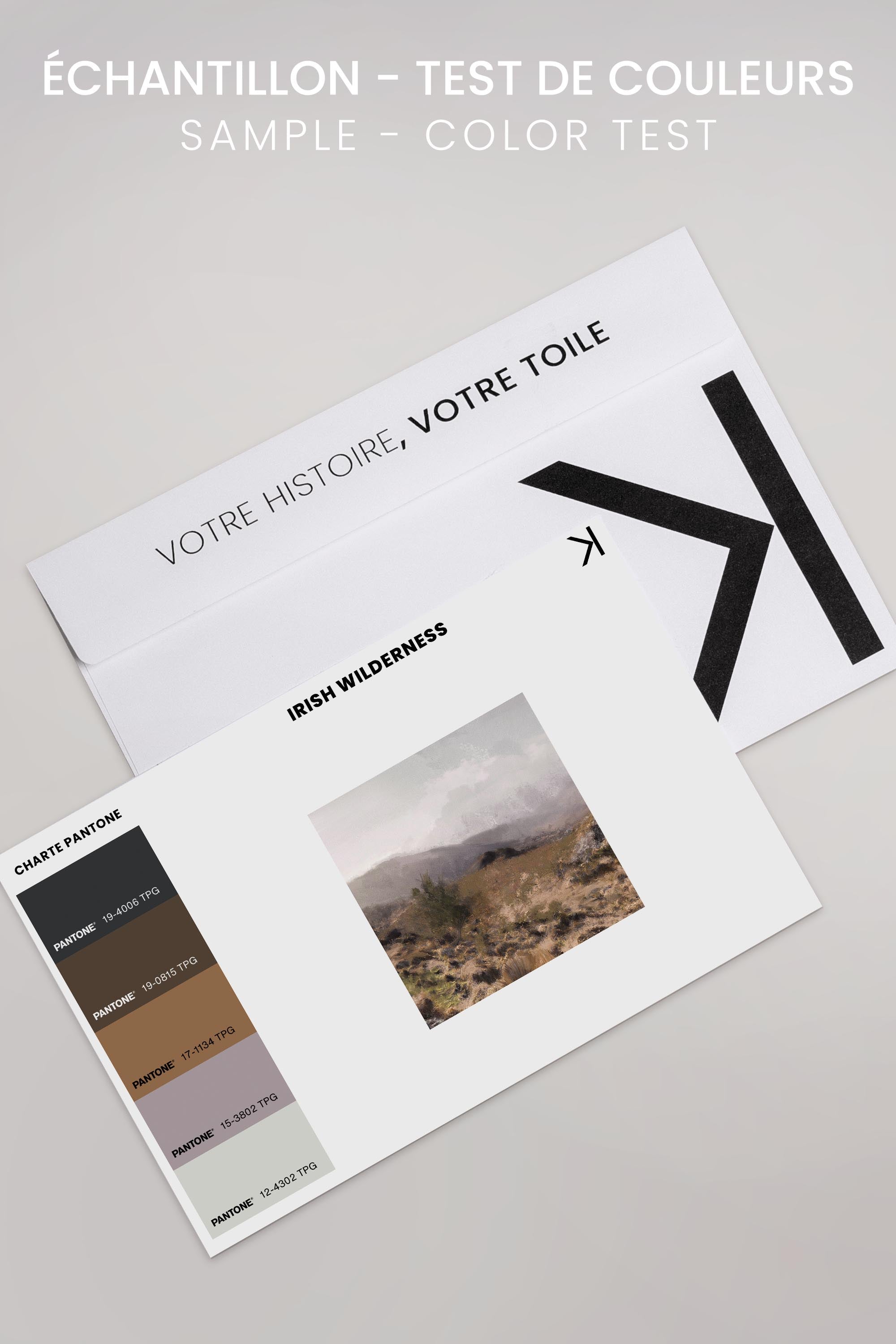 OLEKA CANVAS - IRISH WILDERNESS, Oeuvre sur toile étirée, encadré Noir