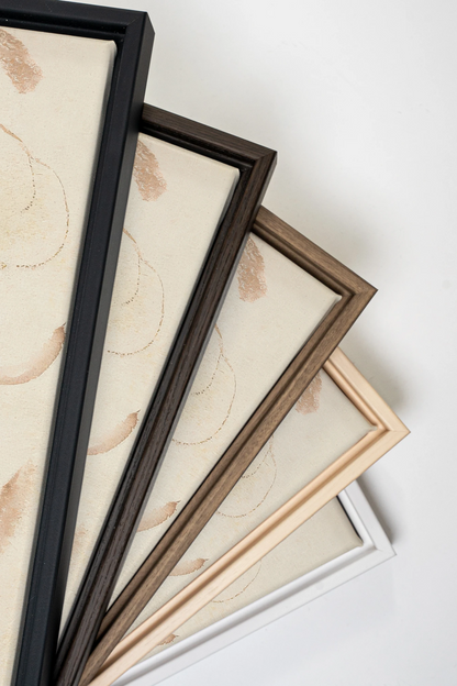 ÉCHO TERRACOTTA, Work on stretched canvas, framed Naturel Clair