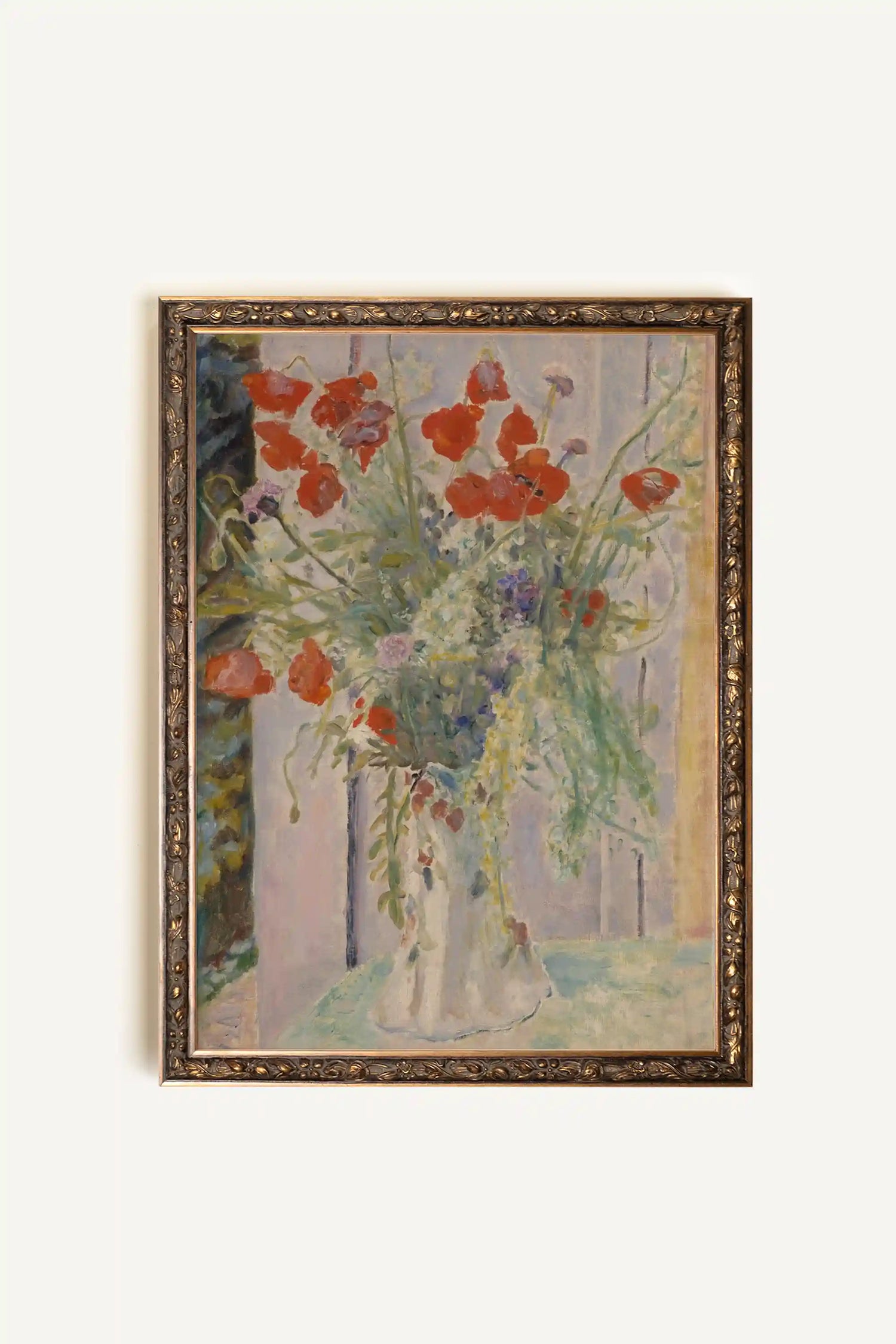 ÉCLATS DE PRINTEMPS, Artwork on rigid canvas, framed in Vintage Bronze