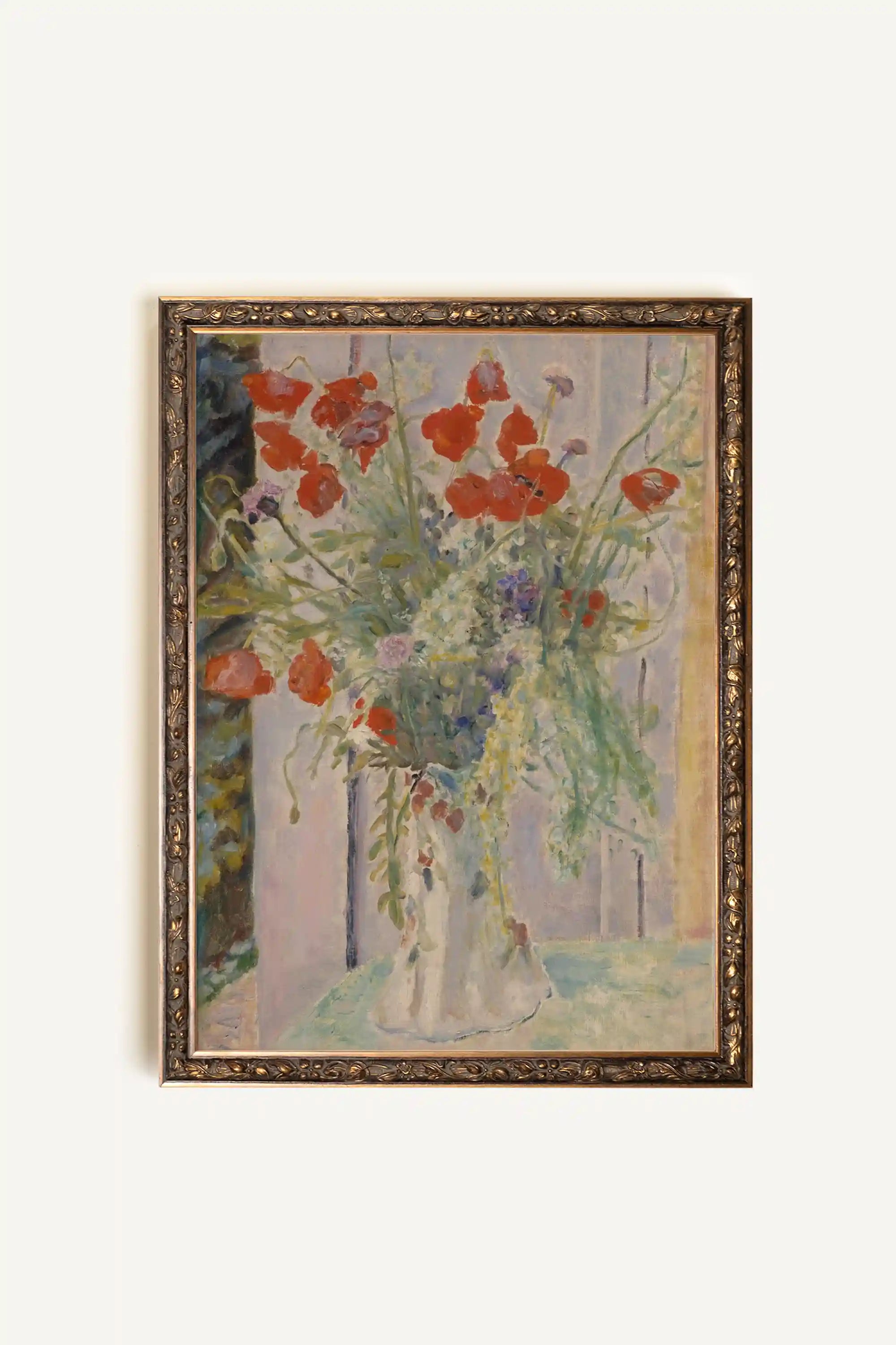 ÉCLATS DE PRINTEMPS, Artwork on rigid canvas, framed in Vintage Bronze