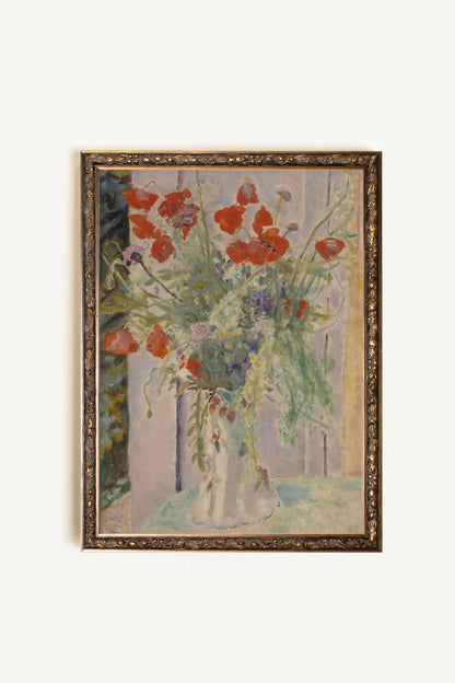 ÉCLATS DE PRINTEMPS, Artwork on rigid canvas, framed in Vintage Bronze