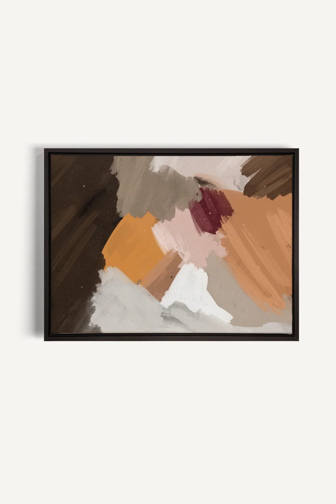 OLEKA CANVAS - ÉLAN CRÉATIF, Oeuvre sur toile étirée, encadré Noir