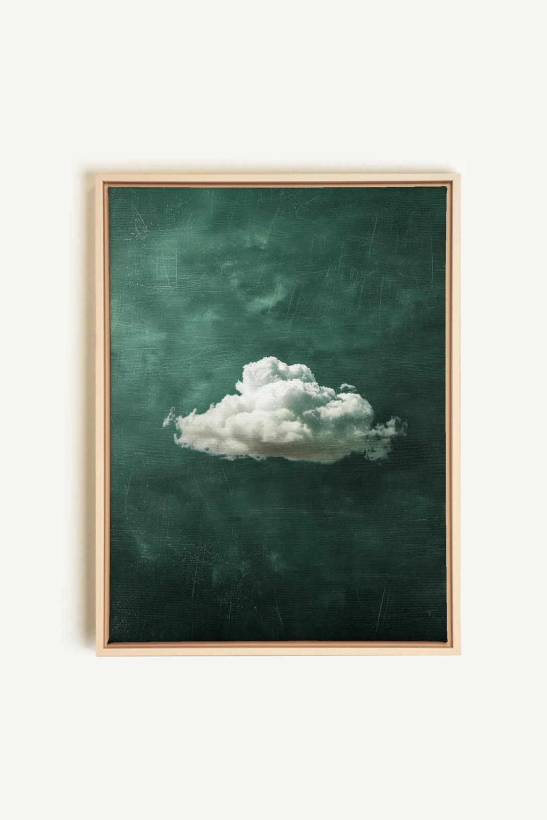 OLEKA CANVAS - EMERALD DREAM, Oeuvre sur toile étirée, encadré Naturel Clair
