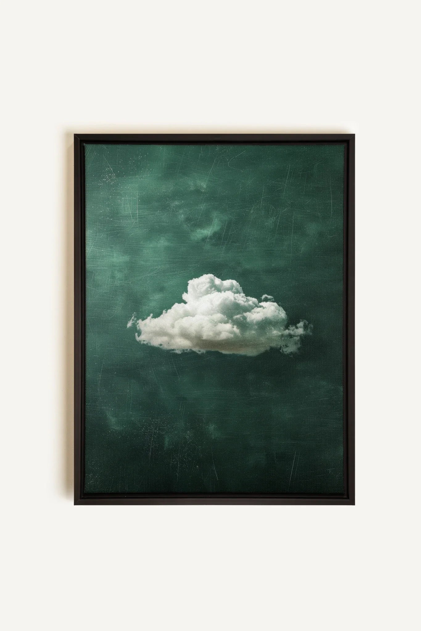 OLEKA CANVAS - EMERALD DREAM, Oeuvre sur toile étirée, encadré Noir