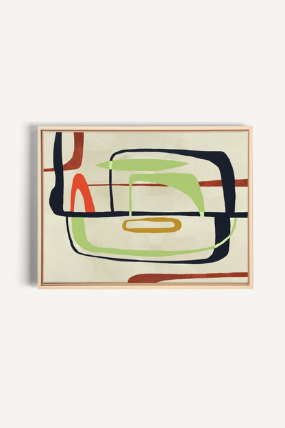 OLEKA CANVAS - ÉMOTION, Oeuvre sur toile étirée, encadré Naturel Clair