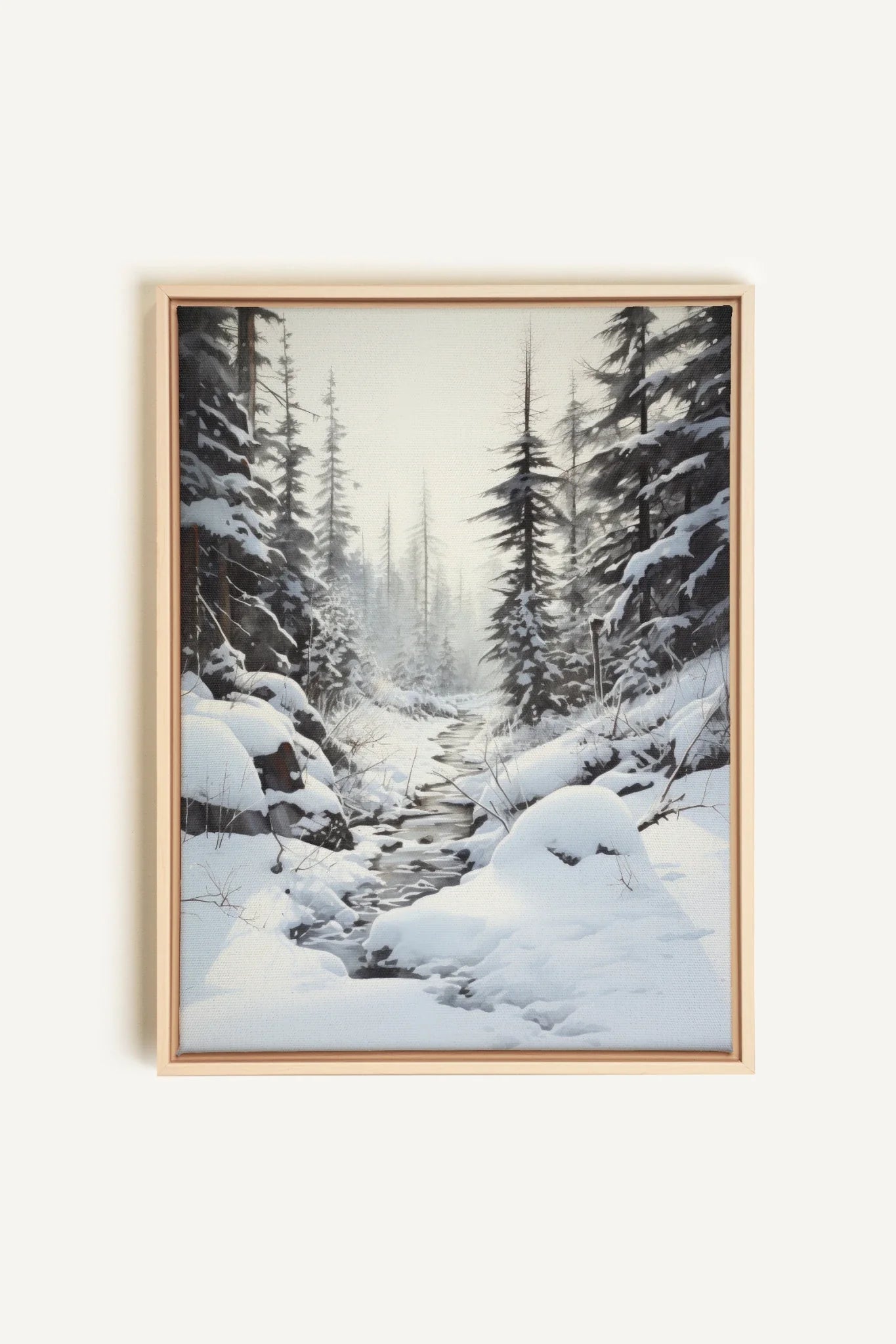 OLEKA CANVAS - ENCHANTED GLADE, Oeuvre sur toile étirée, encadré Naturel Clair