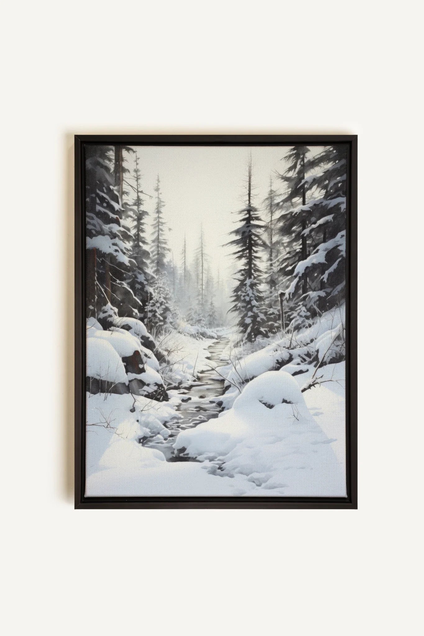 OLEKA CANVAS - ENCHANTED GLADE, Oeuvre sur toile étirée, encadré Noir