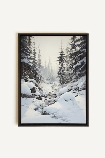 OLEKA CANVAS - ENCHANTED GLADE, Oeuvre sur toile étirée, encadré Noir