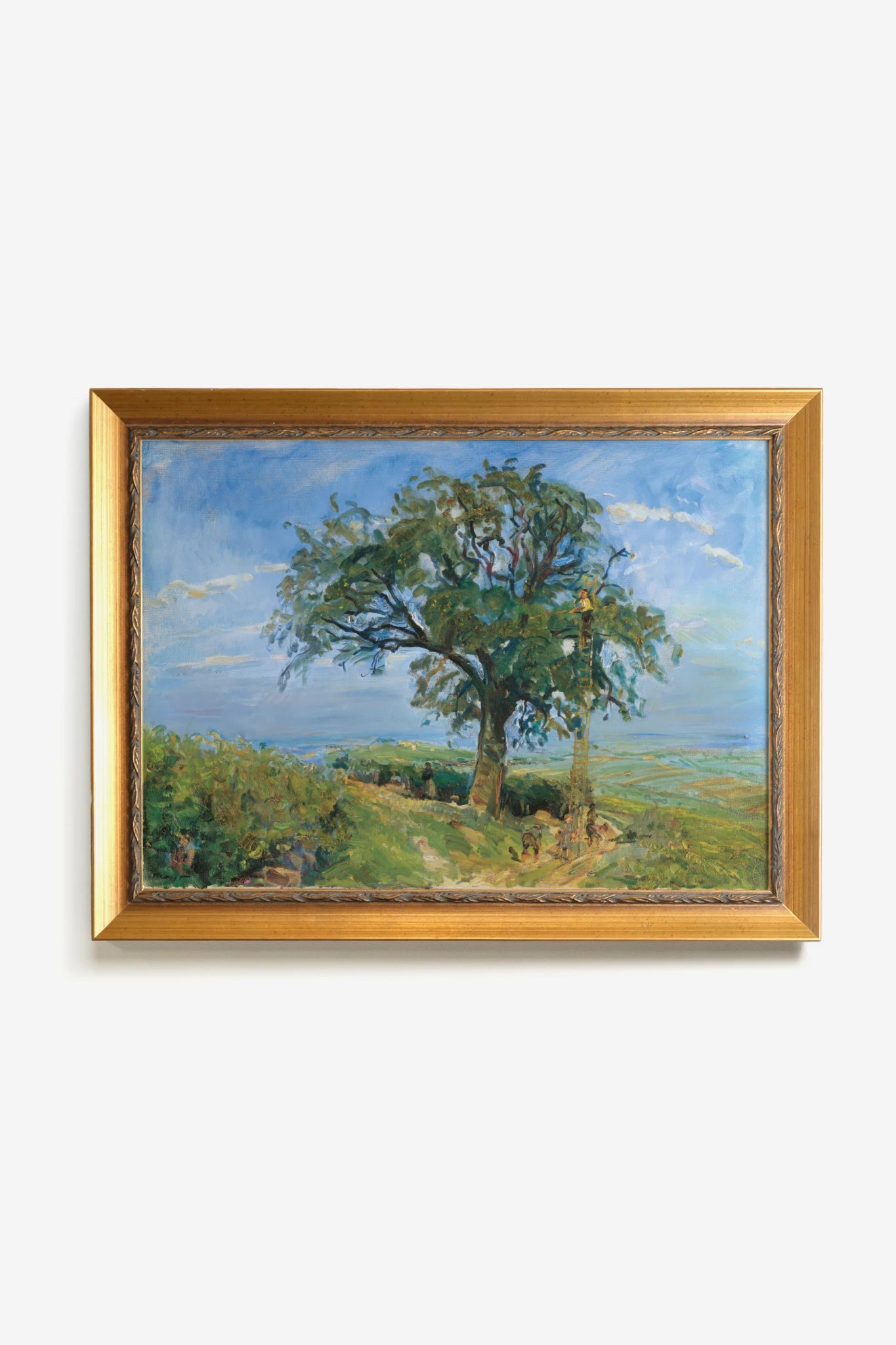 ESCAPADE JOYEUSE, Artwork on rigid canvas, framed in Vintage Gold