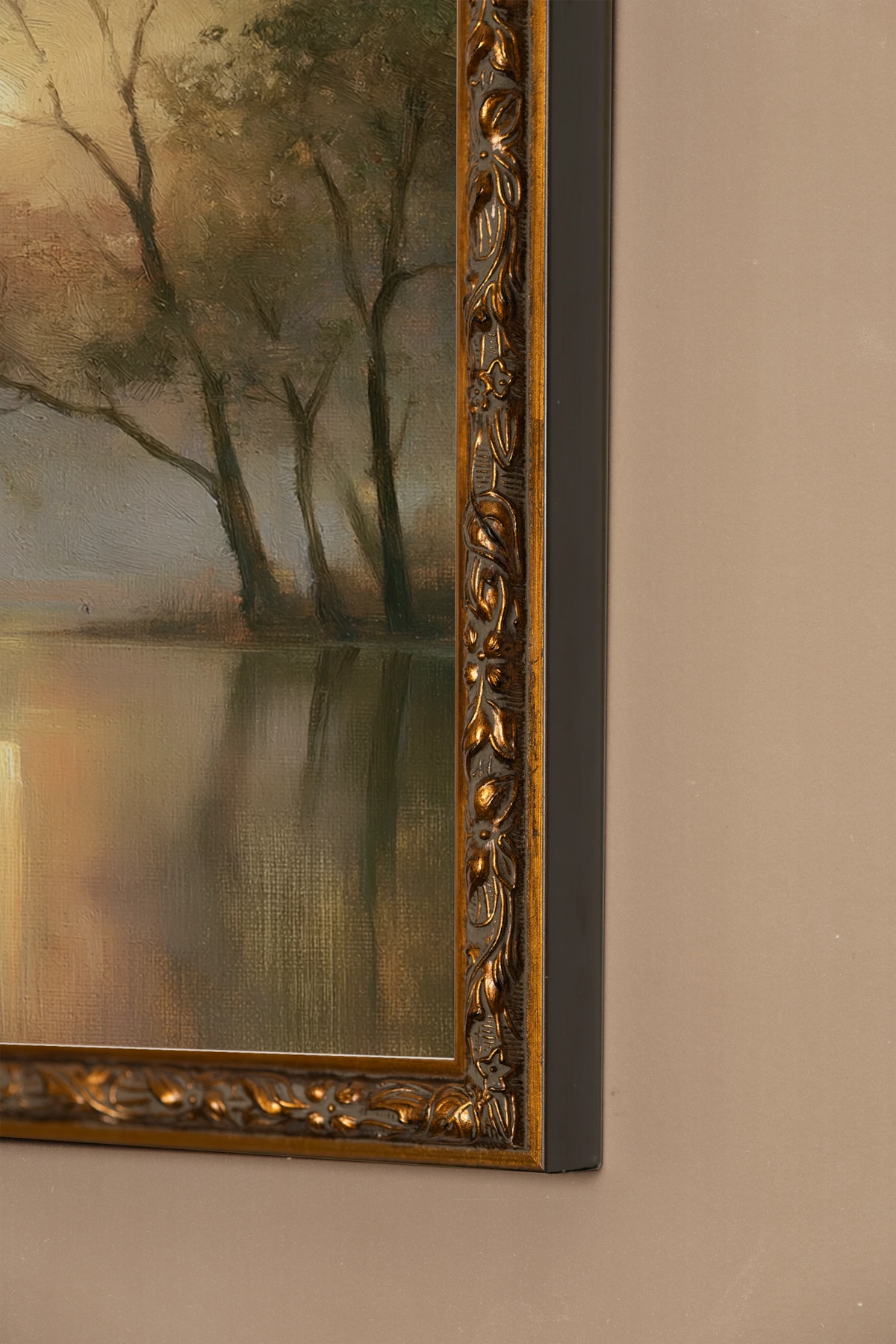 Ethereal Morning I, Oeuvre sur toile rigide, encadré Vintage Bronze