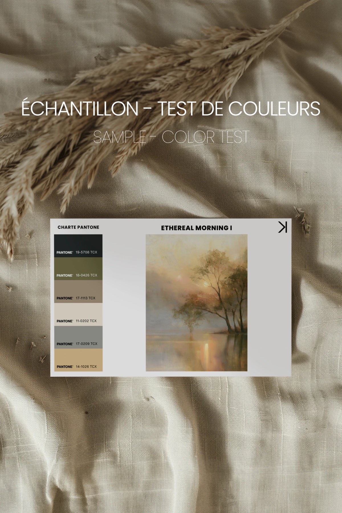 Ethereal Morning I, Oeuvre sur toile rigide, encadré Vintage Bronze
