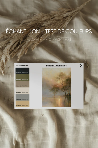Ethereal Morning I, Oeuvre sur toile rigide, encadré Vintage Bronze
