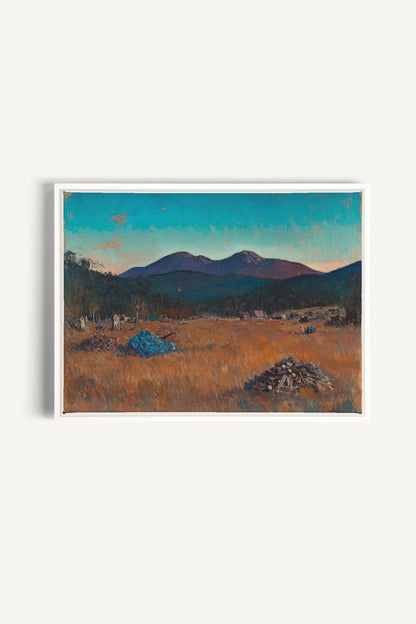 OLEKA CANVAS - EVENING HARVEST, Oeuvre sur toile étirée, encadré Blanc