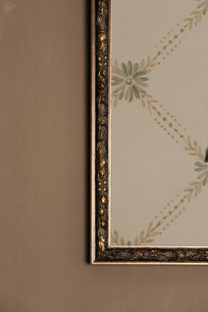 EVERGREEN VELVET, Oeuvre sur toile rigide, encadré Vintage Bronze