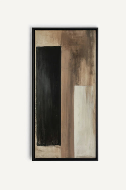 OLEKA CANVAS - FADED STRUCTURES, Oeuvre sur toile étirée, encadré Noir