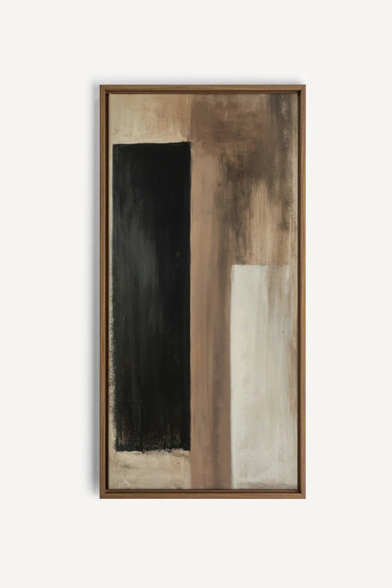 OLEKA CANVAS - FADED STRUCTURES, Oeuvre sur toile étirée, encadré Brun Chêne