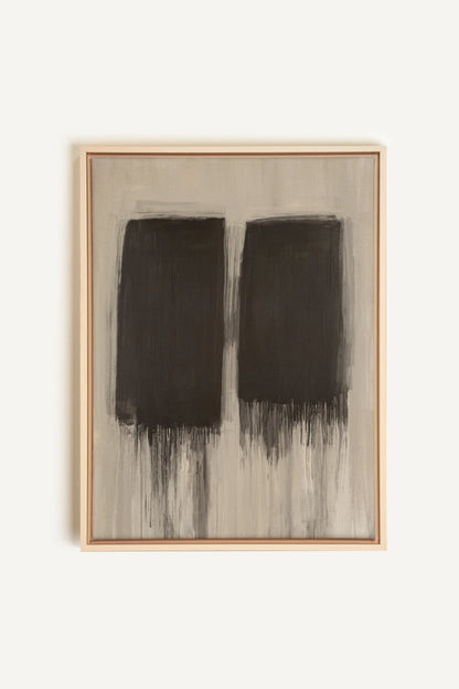 FADING SHADOWS, Oeuvre sur toile étirée, encadré Naturel Clair