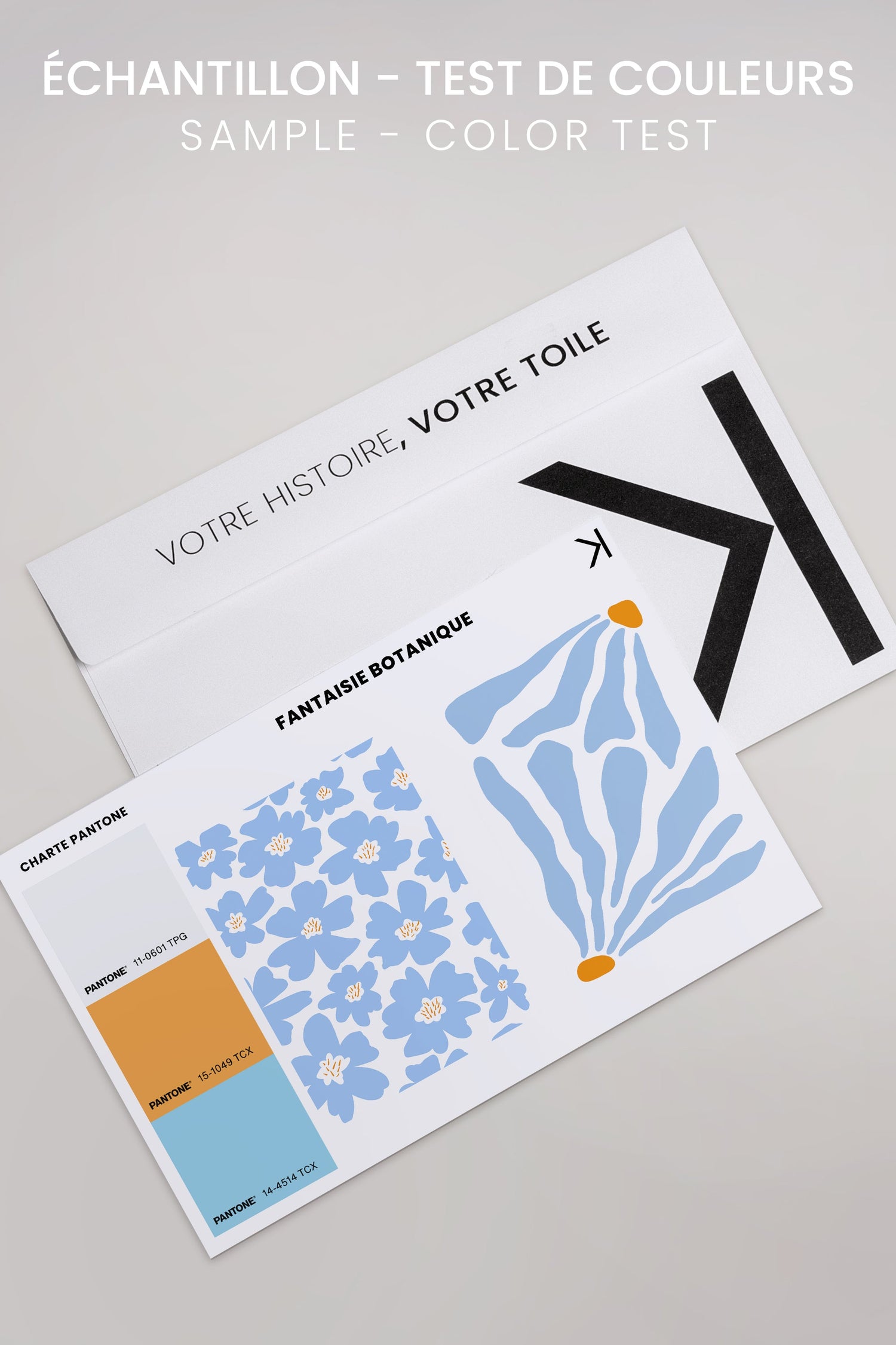 OLEKA CANVAS - FANTAISIE BOTANIQUE, 2 Oeuvres sur toile étirée, encadré Brun Chêne