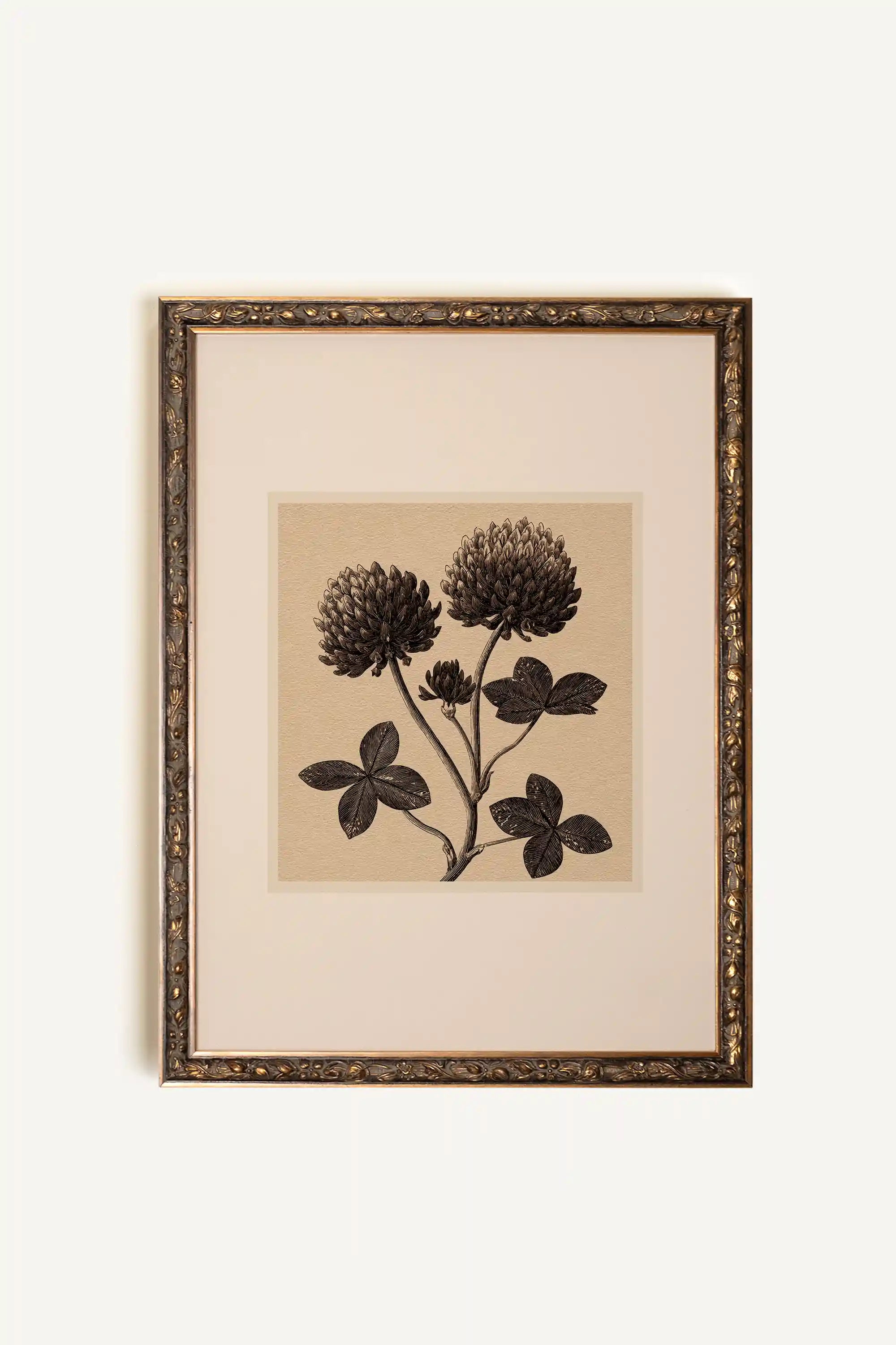 FIELD RELIC, Artwork on stretched canvas, framed Vintage Bronze