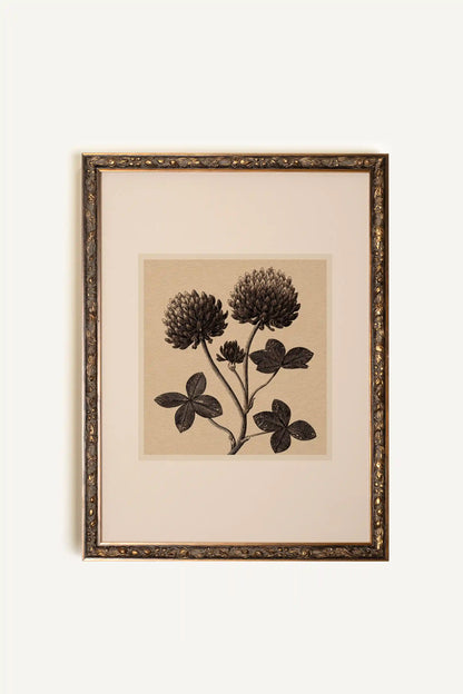 FIELD RELIC, Artwork on stretched canvas, framed Vintage Bronze