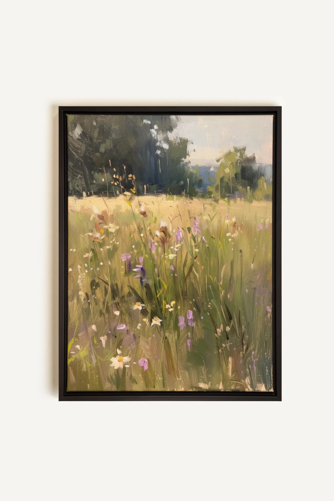 OLEKA CANVAS - FIELDS OF HARMONY, Oeuvre sur toile étirée, encadré Noir